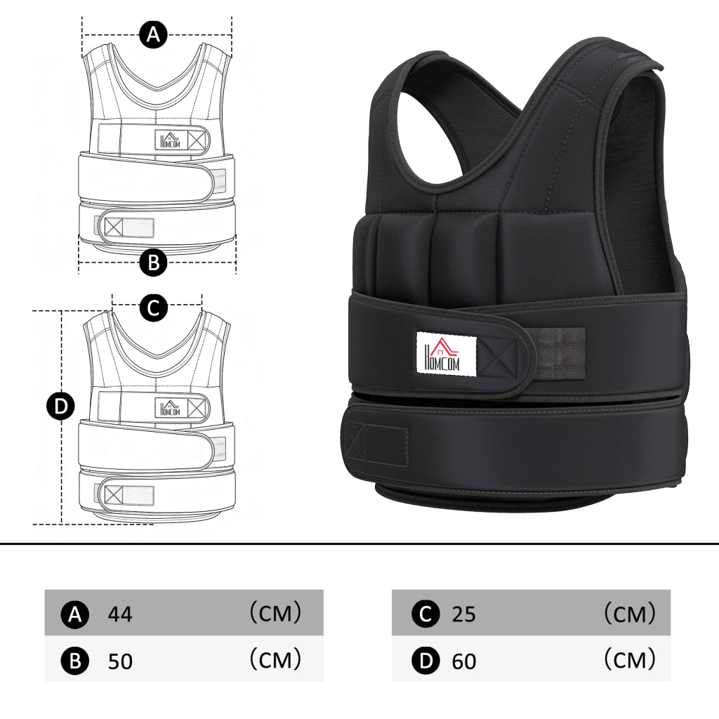 Giubbotto Zavorrato ¨C Minimal ¨C 20kg Nero