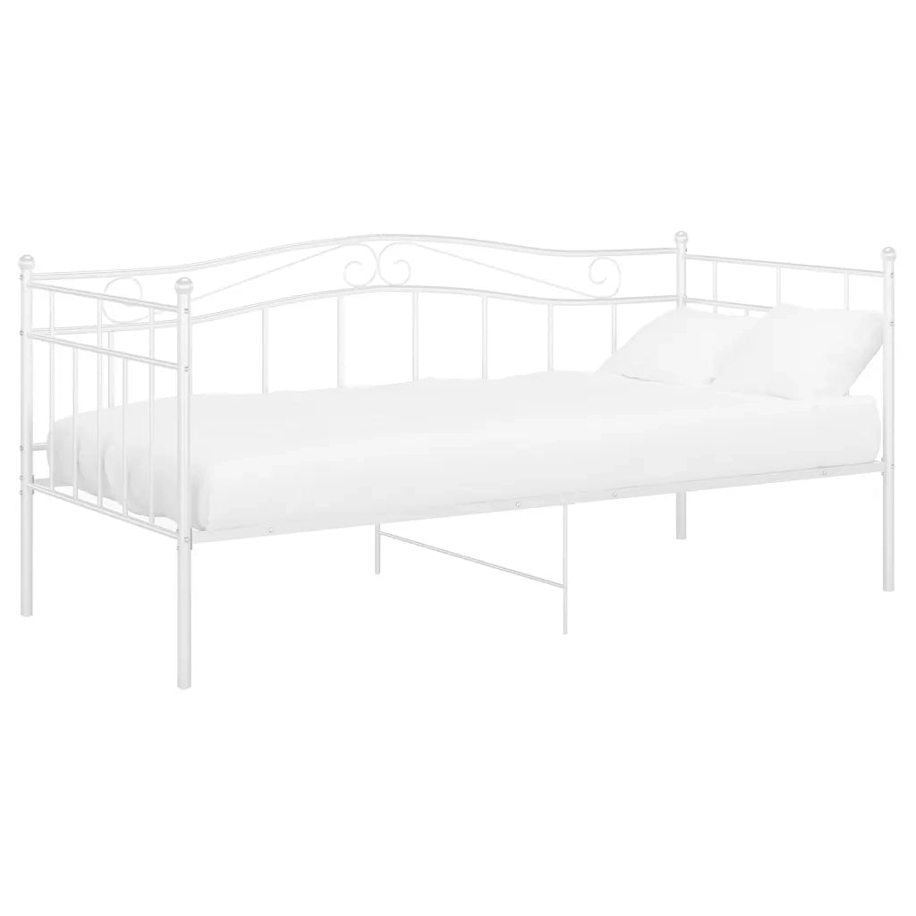 Telaio Divano letto | Sof¨¤ letto | Letto singolo Bianco in Metallo 90x200 cm