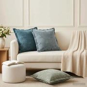 Federa 6 pz HOUTEN Blu 45 x 45 cm Tessuto Chenille 918692