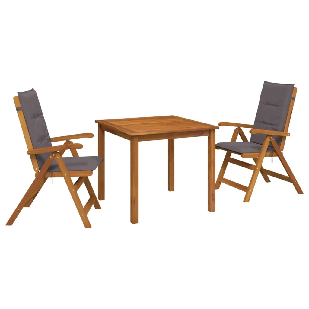 Set da pranzo da giardino 3 pezzi Naturale 3434591