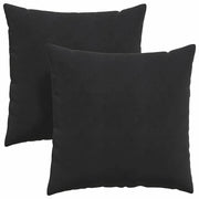 Cuscini da Divano 2 pz | Cuscini per sedie Nero 60 x 60 cm Tessuto in Cords