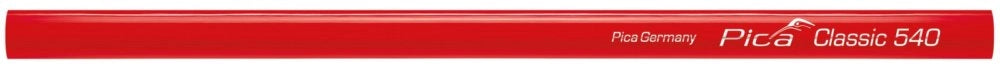 10pz matita da carpentiere pica classic 24 cm rosso cod:ferx.18728