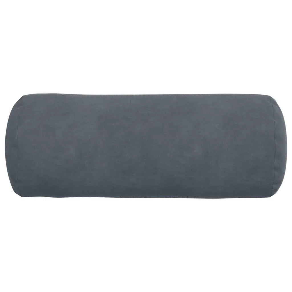 Cuscini a rullo 2 pz | Cuscini per sedie Grigio scuro ? 15 x 40 cm