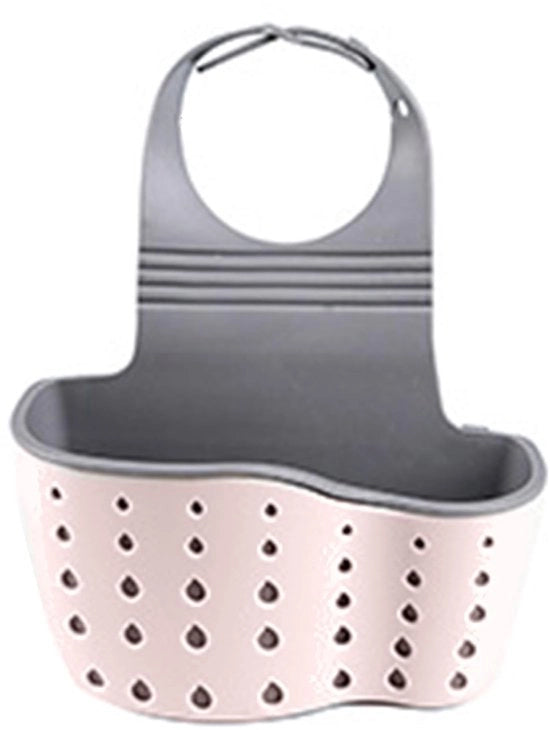 Strumento di Pulizia Portatile con Supporto per la Spugna - Organizzatore per Cucina e Bagno - Set di Placchette - Sacchetto di Raccoglimento e Setaccio - Utensile di Cucina Pratico - Kit Compattabile per la Pulizia