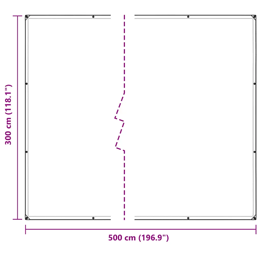 Telone Trasparente con Occhielli 3x5 m in PVC 4018601