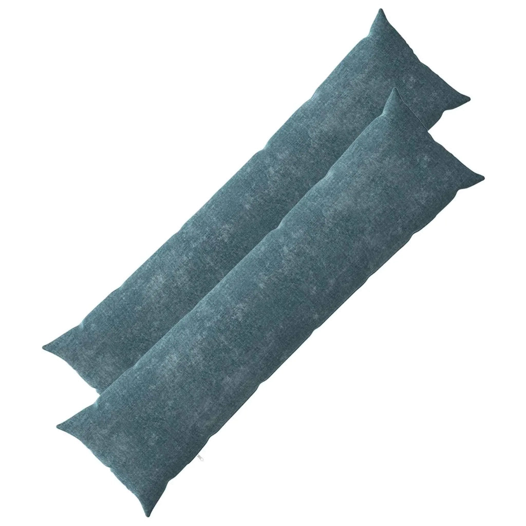 Federa 2 pz HEERLEN Blu 40 x 145 cm Tessuto Chenille 908928