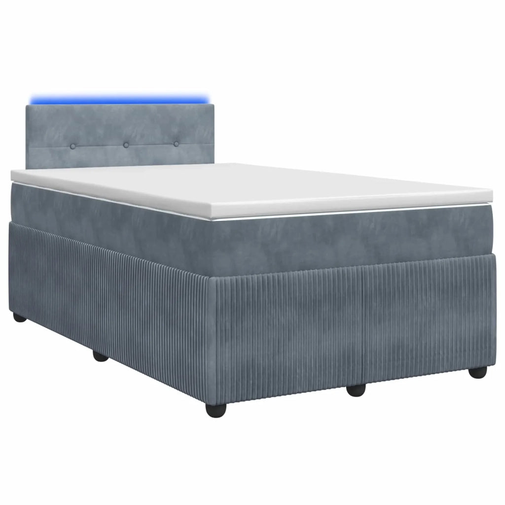 Letto box spring con materasso Grigio Scuro 120 x 190 cm 3453102