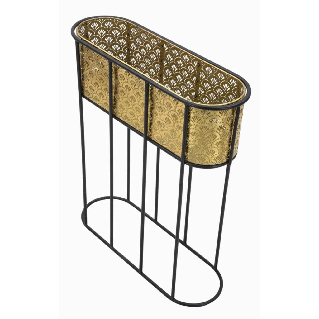 Vaso per Piante VKH688, Oro, Metallo, 60x20x70 cm