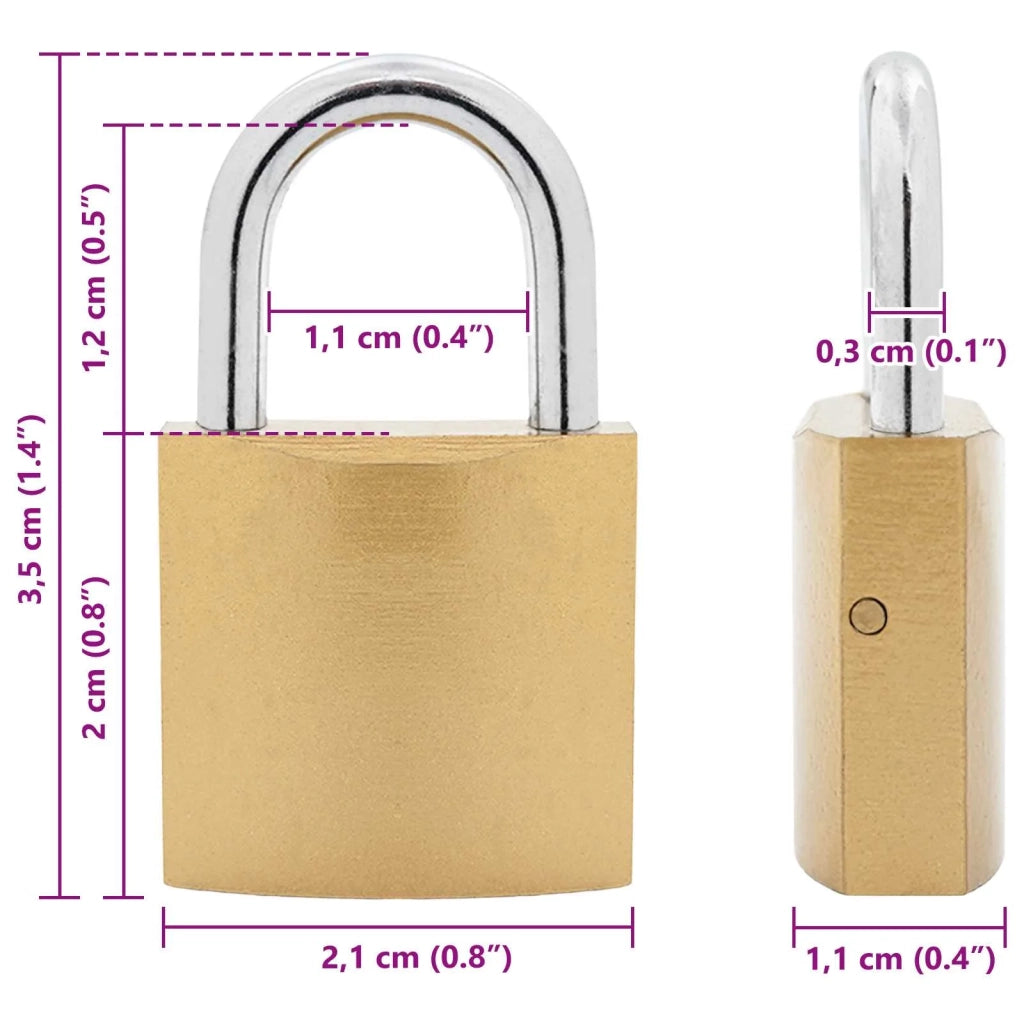 U Lock con Chiavi 100 pcs Ottone Ferro 42021893