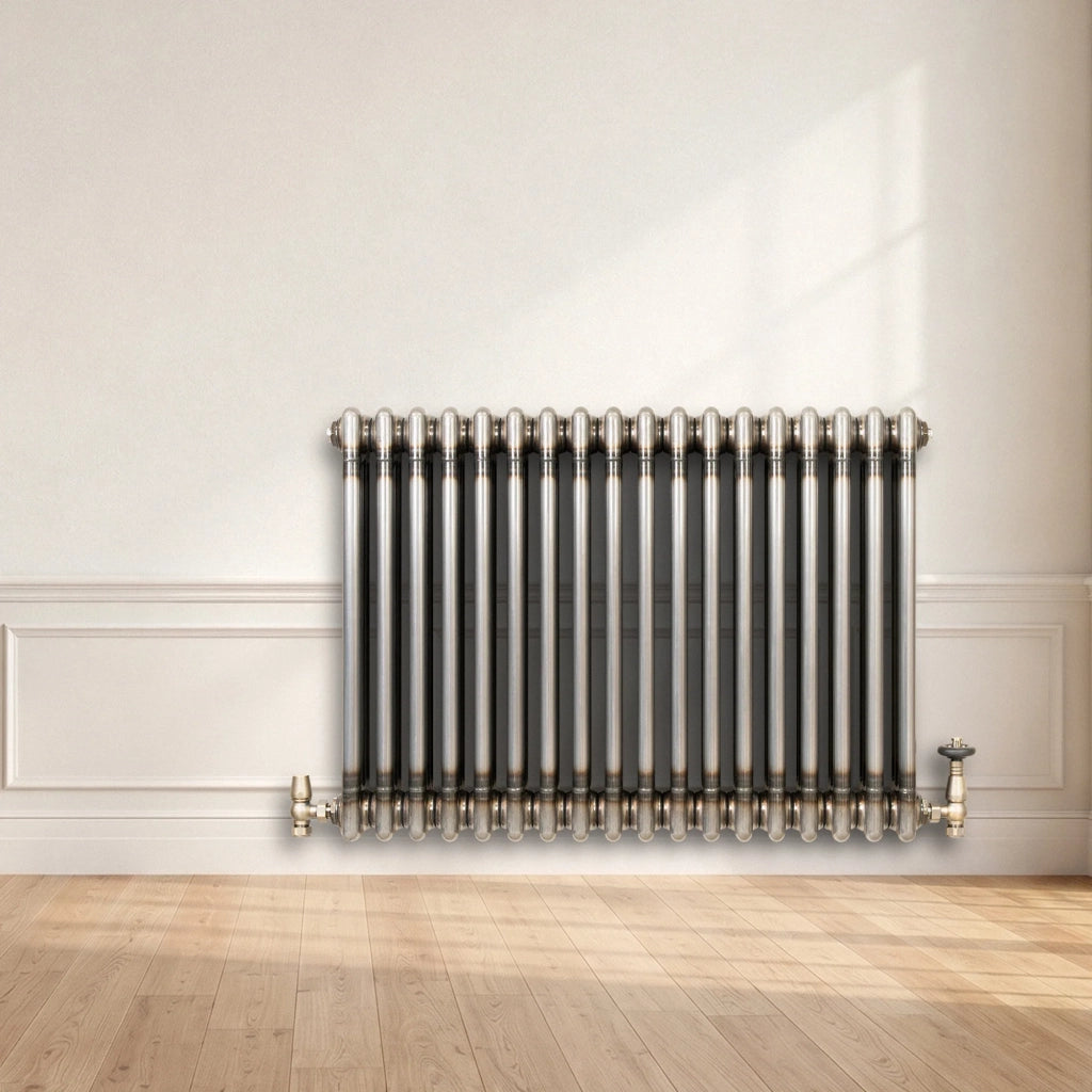 Radiatore 3 Colonne Orizzontale Metallo Grezzo 600 x 830 mm TRV