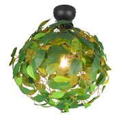 Plafoniera moderna LEAVY verde foglie Ø38cm E27 1 luce RL