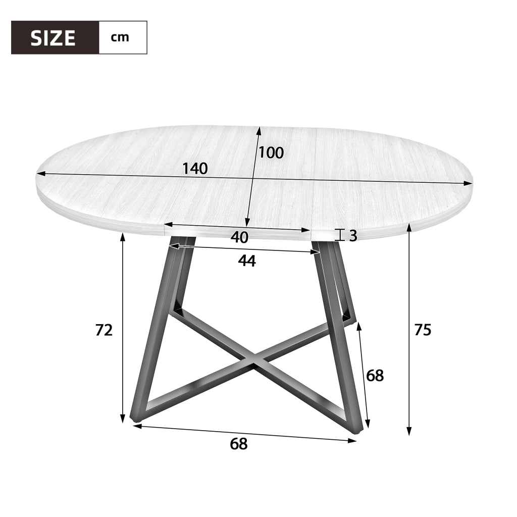 TAVOLO DA PRANZO ALLUNGABILE 100x100-140x100 cm, MDF, Walnut