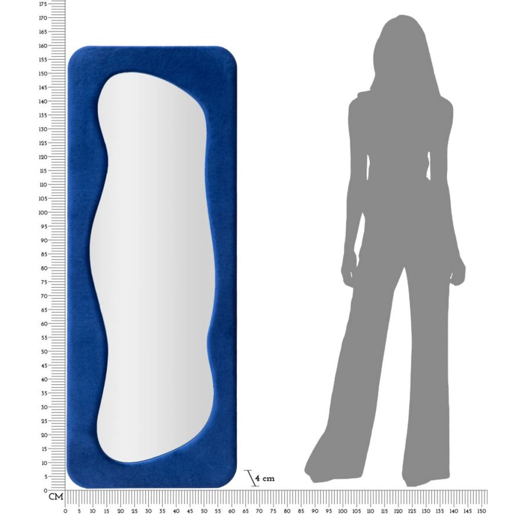 Specchio con Cornice VKH461, Blu, MDF, 40x4x160 cm