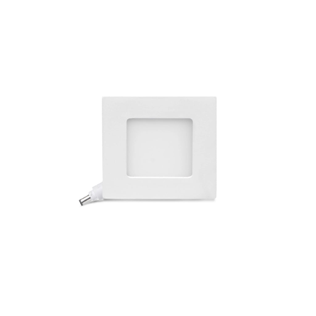 Pannello led slim da incasso quadrato 3w 3000K luce calda