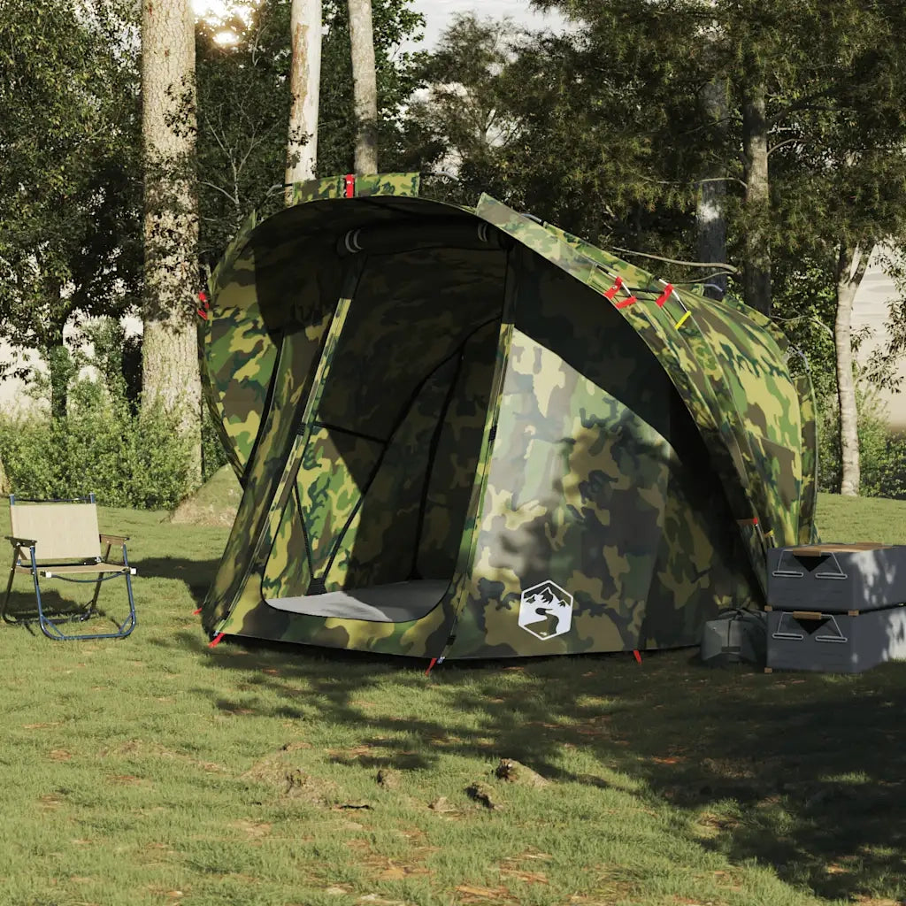 Tenda da Pesca per 4 Persone Mimetica Impermeabile