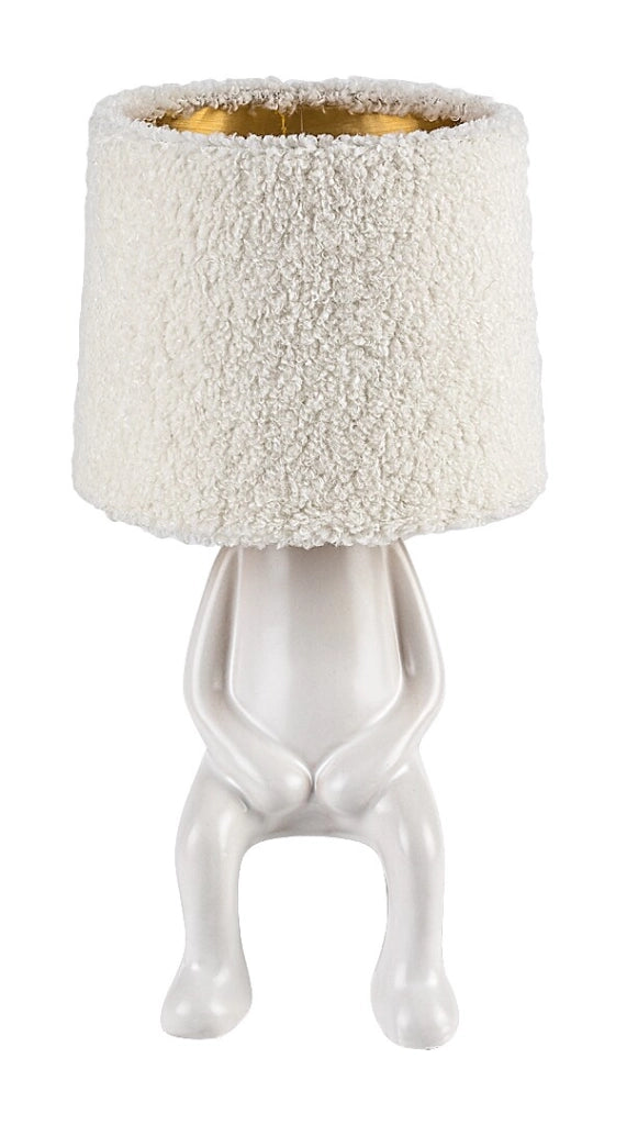 Lampada da tavolo Rabalux Smurfy crema ceramica E14