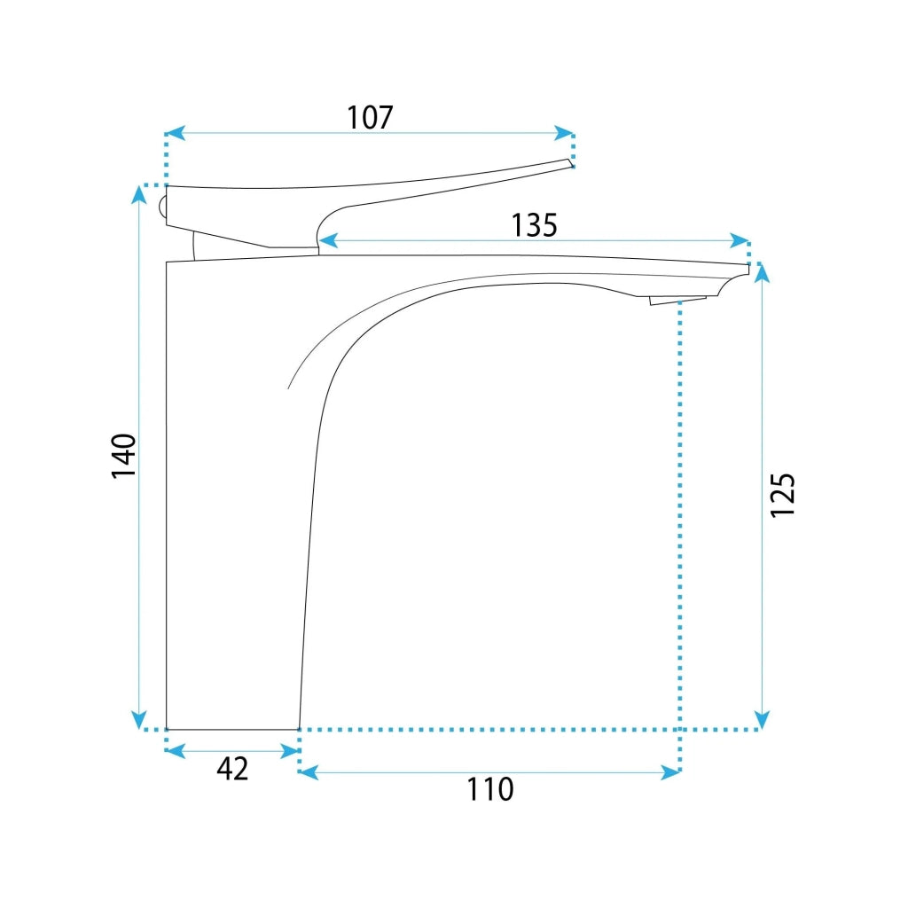 Rubinetto Per Lavabo Premium Rea Vision Chrome Low