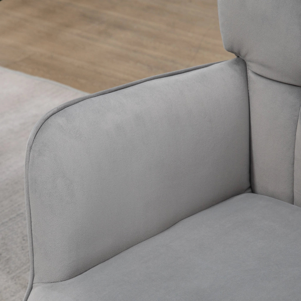 Poltrona Relax con Ottomana ¨C Minimal ¨C Grigio