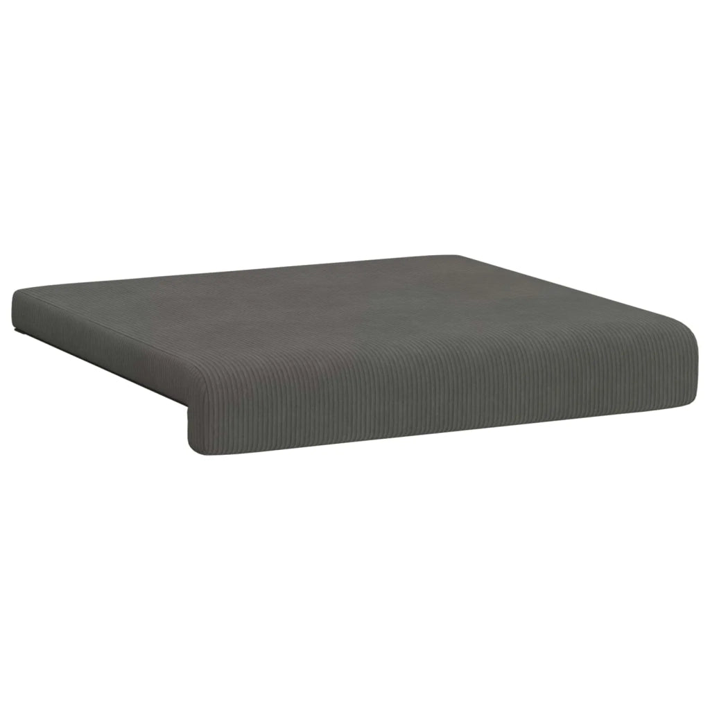Cuscino per panchina 2 pcs corduroy Grigio Scuro 42043059