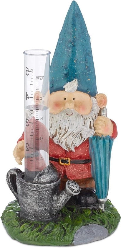 Registrazione delle precipitazioni esterne analogico pluviometro Dimensioni: 215x105x11 cm Decorazione esterna per giardino in stile colorato