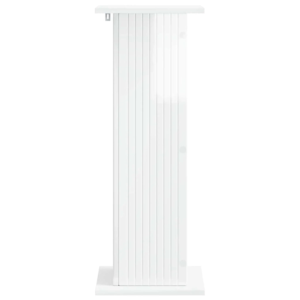 Supporto per piante Bianco Lucido 30,5 x 30 x 80,5 cm 899770