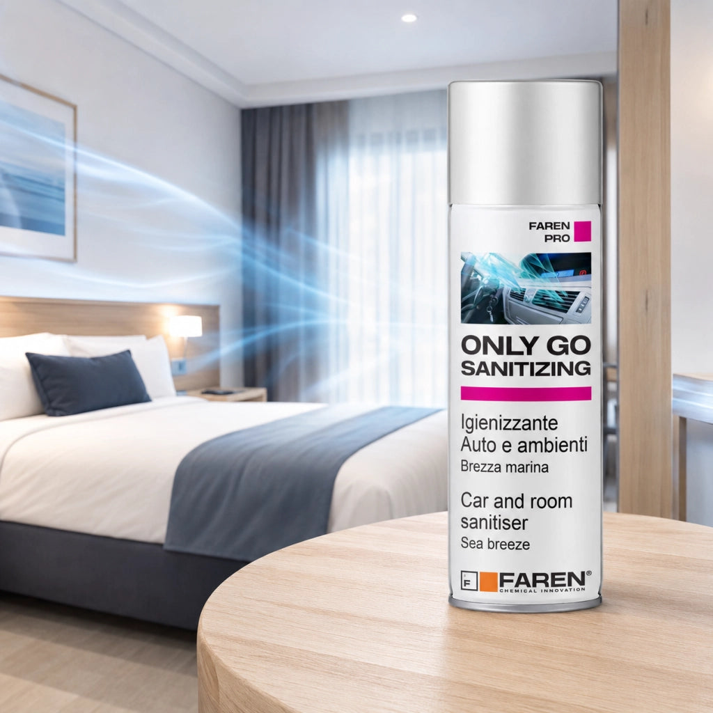 Faren only go sanitizing spray igienizzante per auto e ambienti 200 ml 2 pezzi