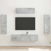 Mobile TV 5 pcs Grigio cemento 3409171