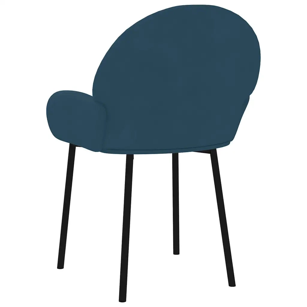Sedie da Pranzo 2 pz Blu in Velluto 344762