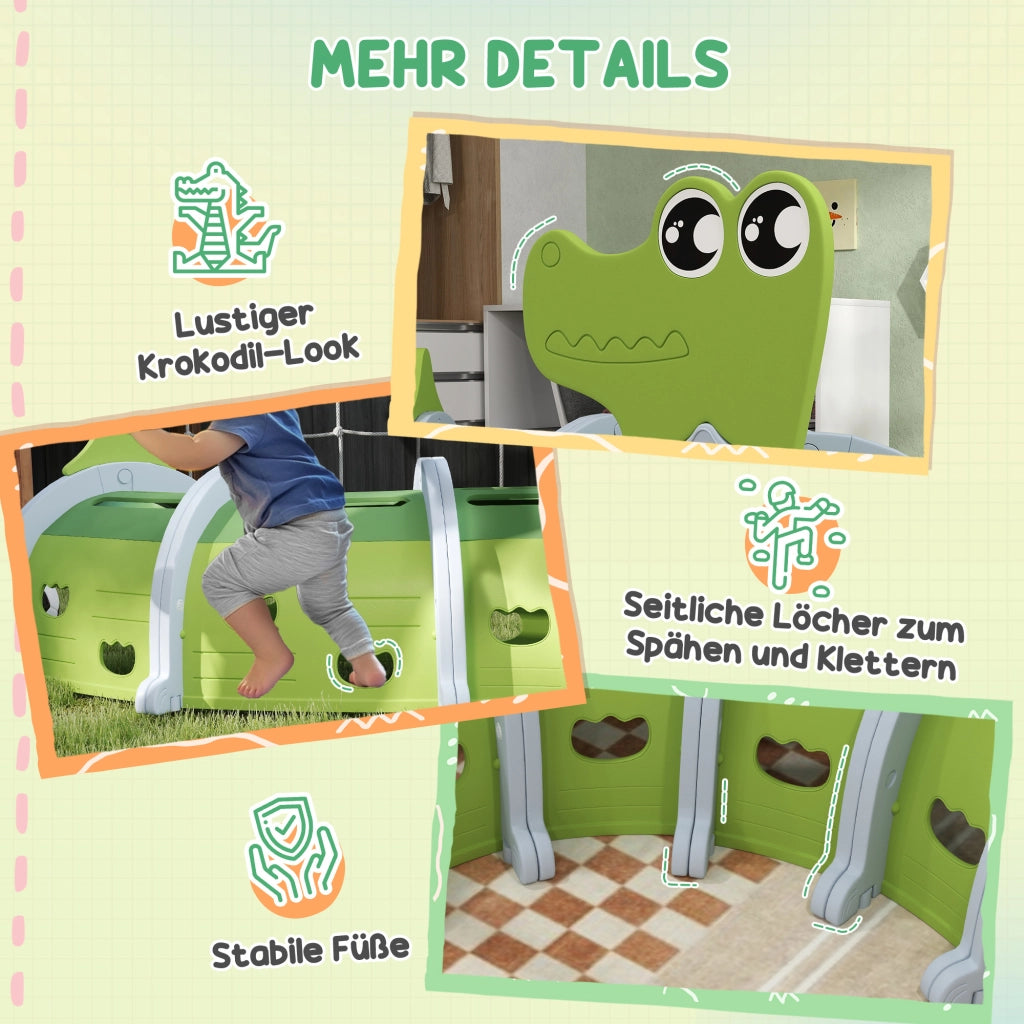 Tunnel da gioco per bambini ¨C zephmum ¨C Verde 194x88x92 cm