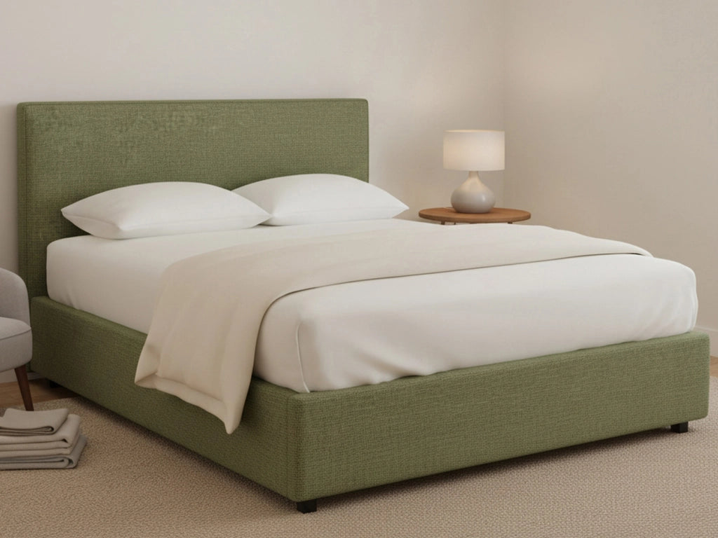 Redditch, Letto Piazza e Mezza Sfoderabile Made in Italy, Verde