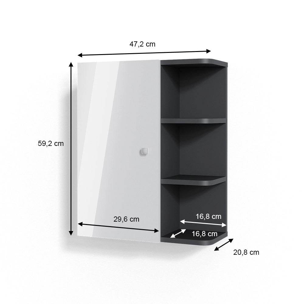 Vicco Mobile bagno Bianco lucido 47.2 x 59.2 cm