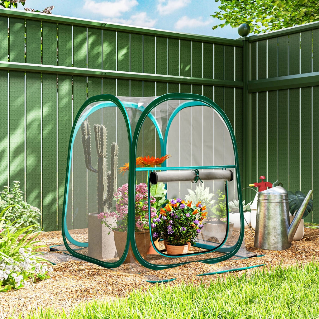 Mini Serra da Giardino ¨C Minimal ¨C PVC Trasparente 70x70x80 cm