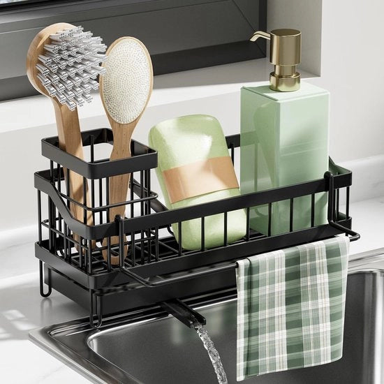 Organizzatore da cucina composto - nero - senza fori