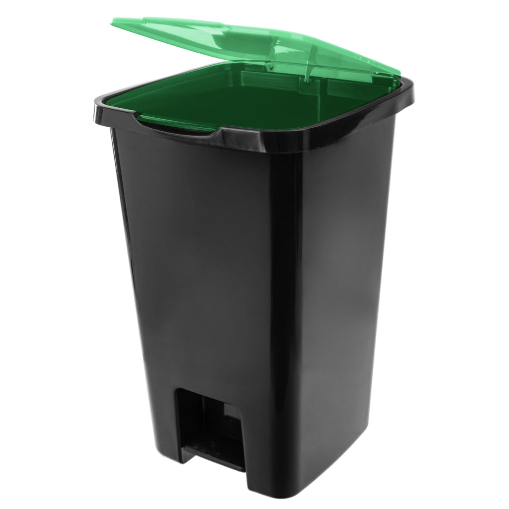 Pattumiera KADAX da 45 litri, contenitore per rifiuti con pedale per la raccolta differenziata.