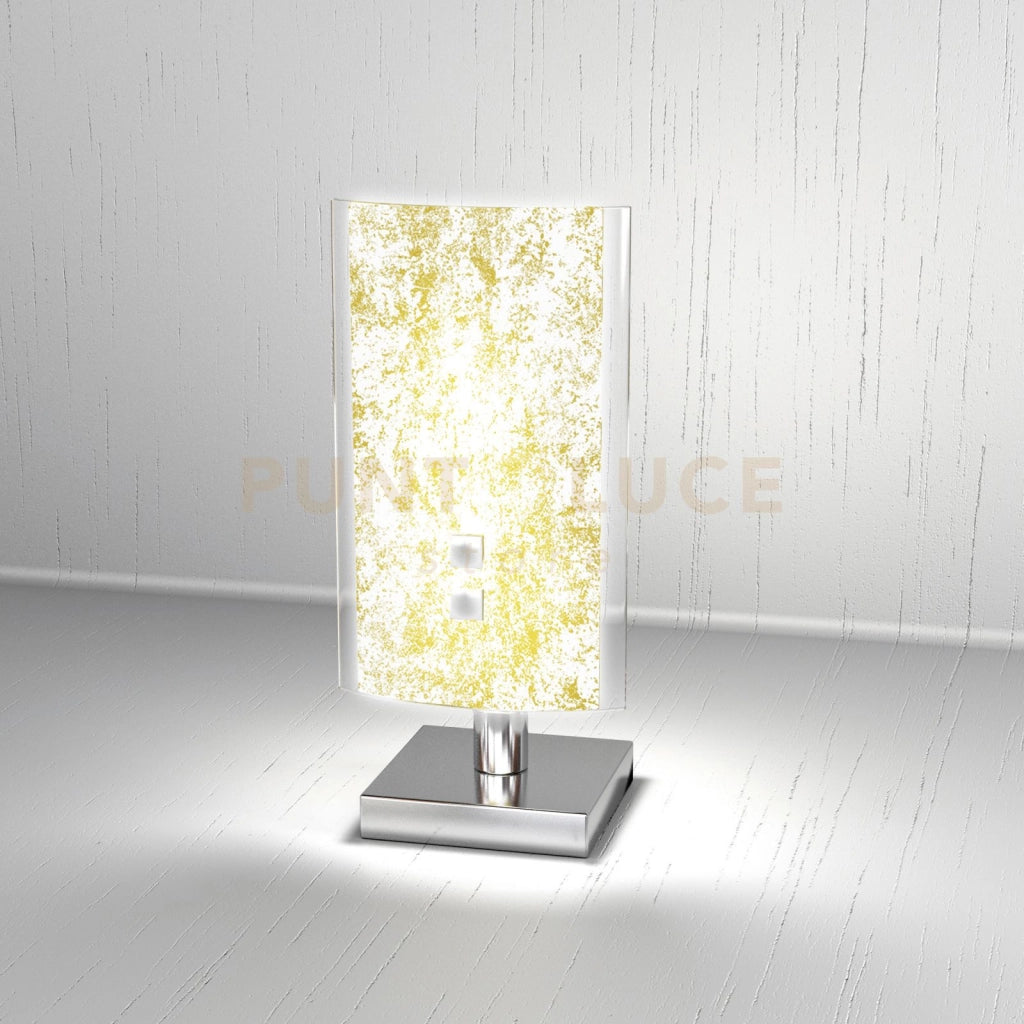 TRAY PORTATILE 1 LUCE FOGLIA ORO 1087-P-FO