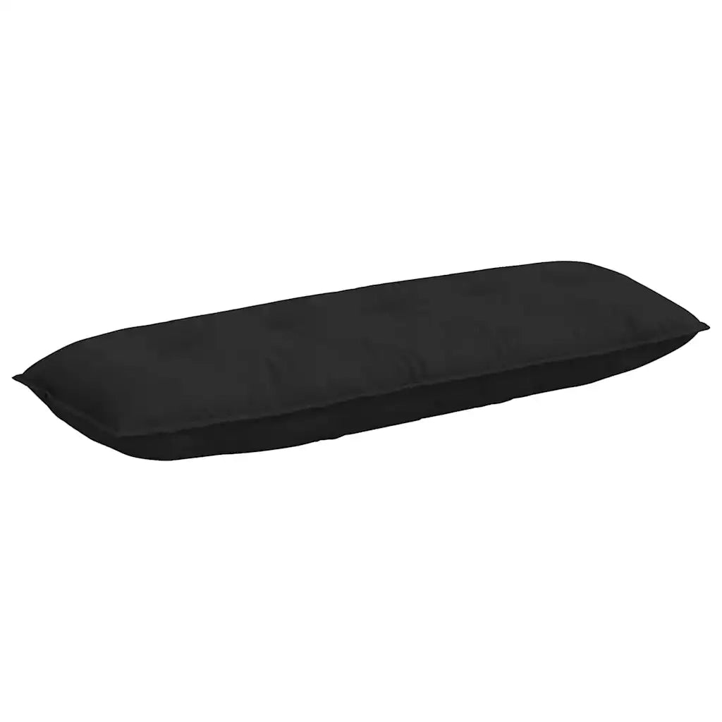 Cuscino per Schiena Nero 140 x 50 cm Tessuto in Microfibra 42014862