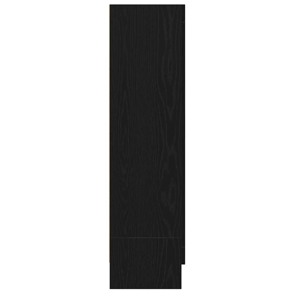 Armadio per Libri 3 livelli 82,5 x 30,5 x 115 cm Rovere Nero 862516