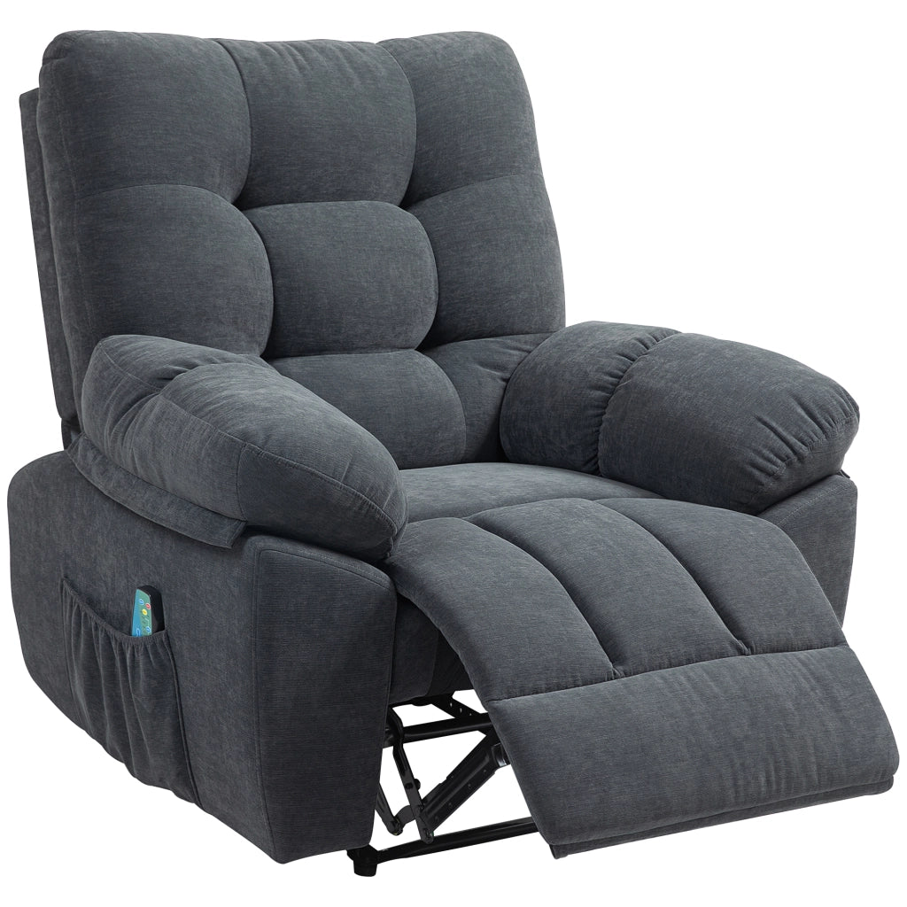Poltrona massaggiante reclinabile ¨C Minimal ¨C Grigio