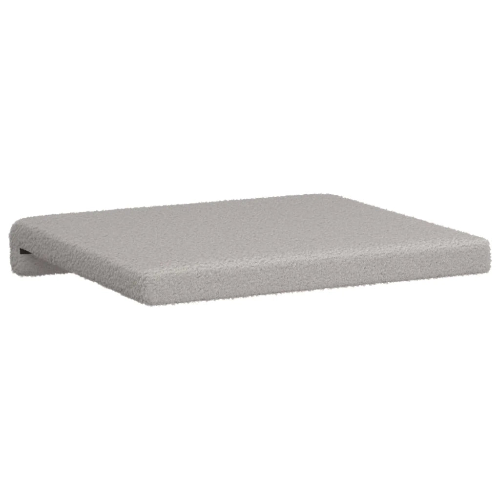 Cuscino per panchina 4 pcs Tessuto Sherpa Grigio Chiaro 42043149