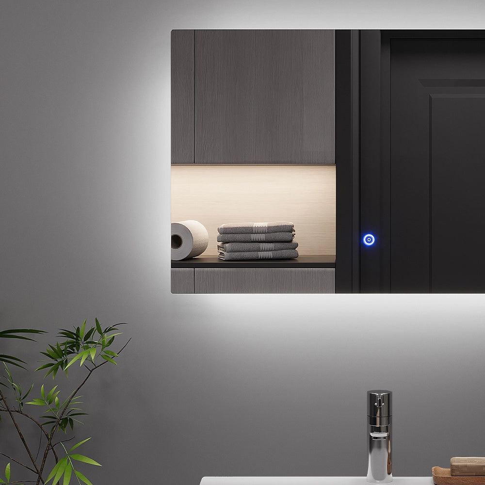 Vicco Specchio bagno Vetro 60 x 40 cm con retroilluminazione