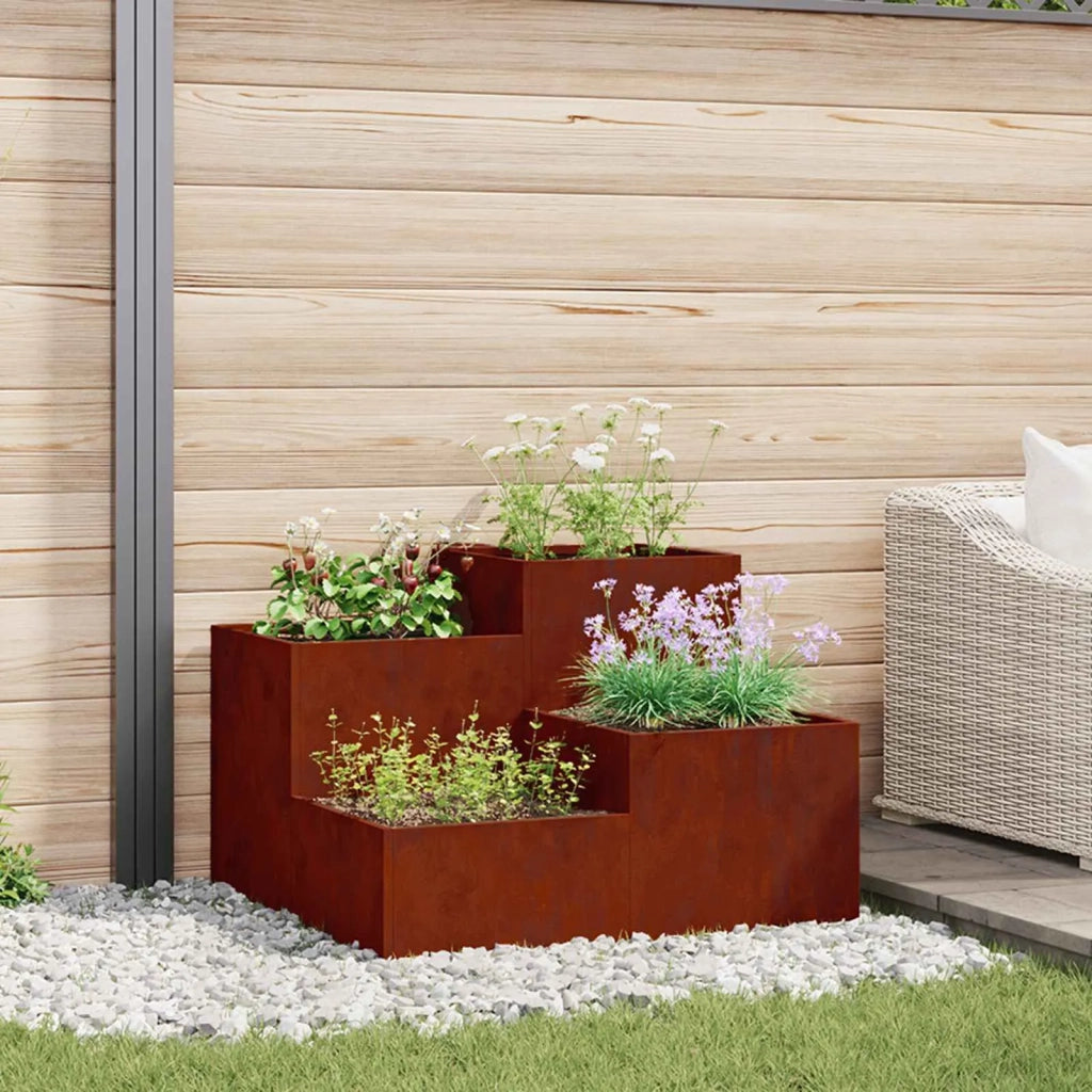 Vaso da giardino Ruggine 80 x 80 x 60 cm