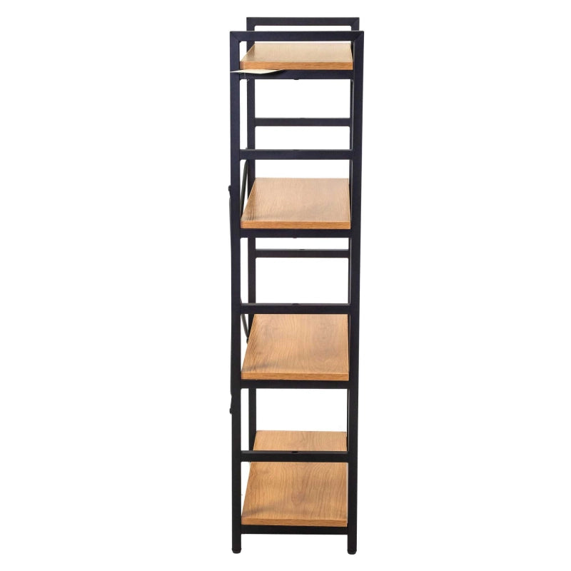 Scaffale metallo legno Achille 4 ripiani cm 60x28h117