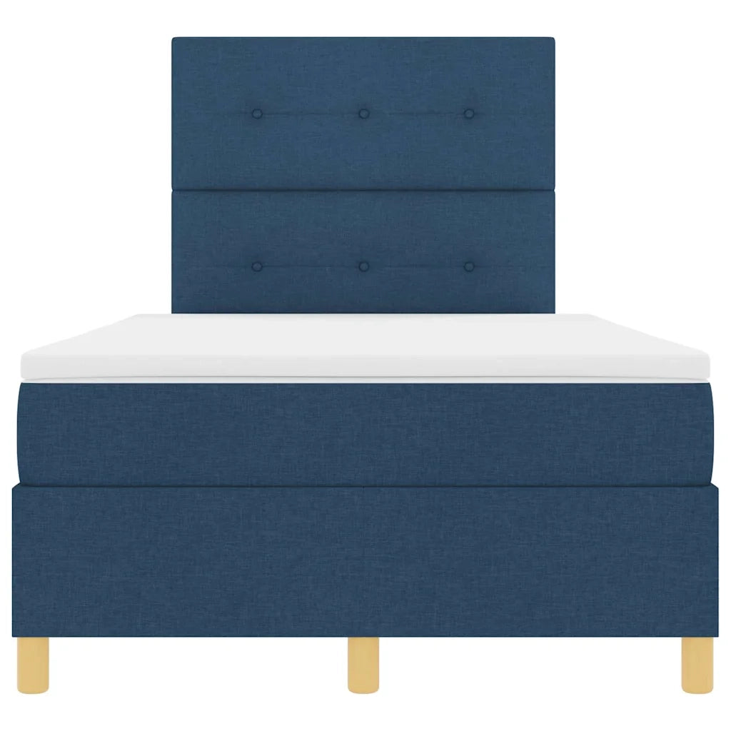 Letto a molle con materasso Blu 120 x 190 cm Tessuto 3339608