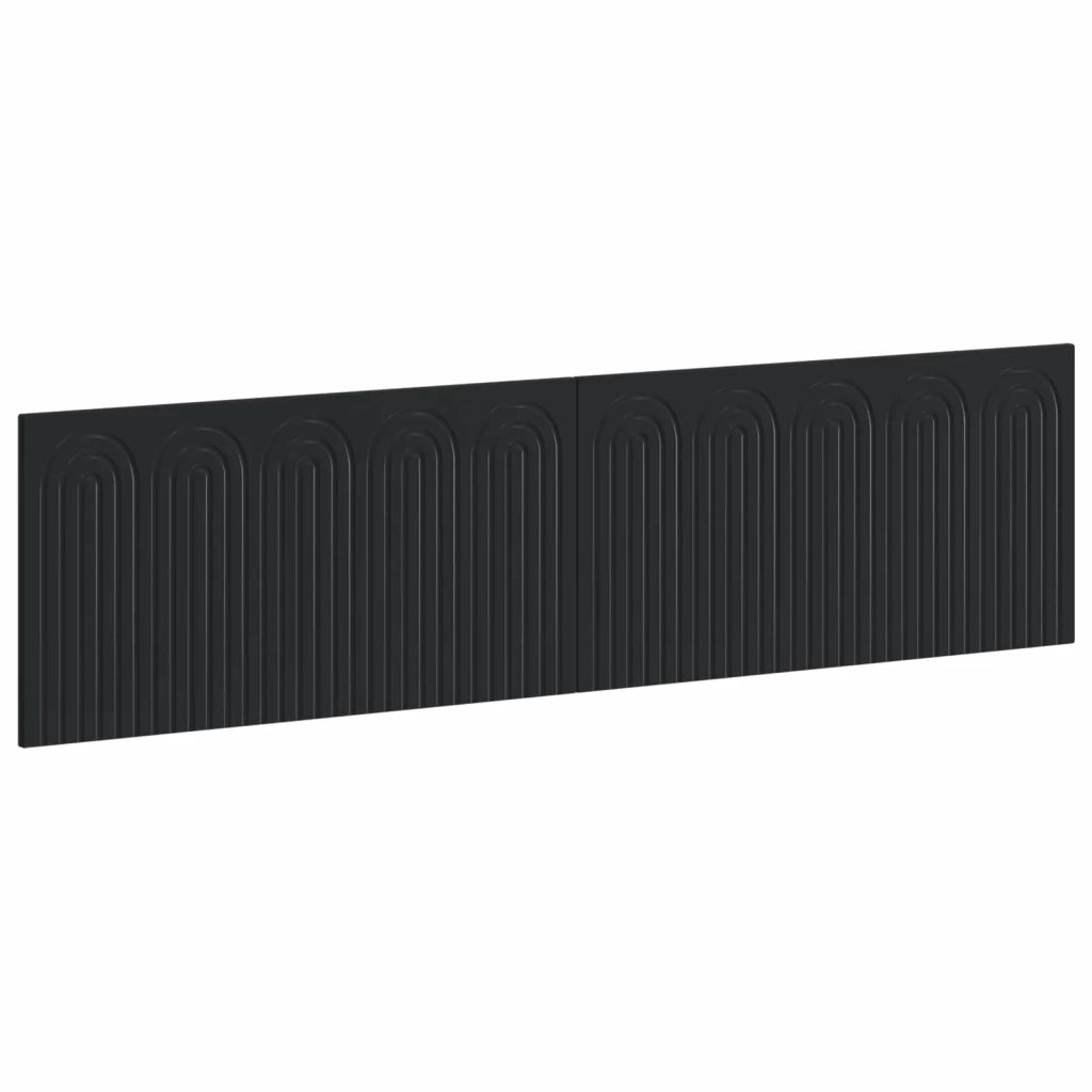 Testiera da Muro ALKMAAR Nero Legno ingegnerizzato 896266