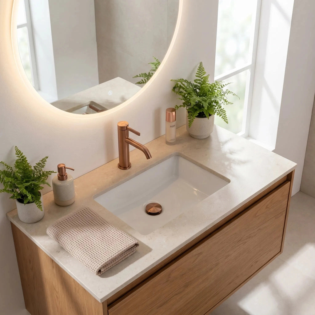 Rubinetto Da Bagno Rea Rivo Brush Copper