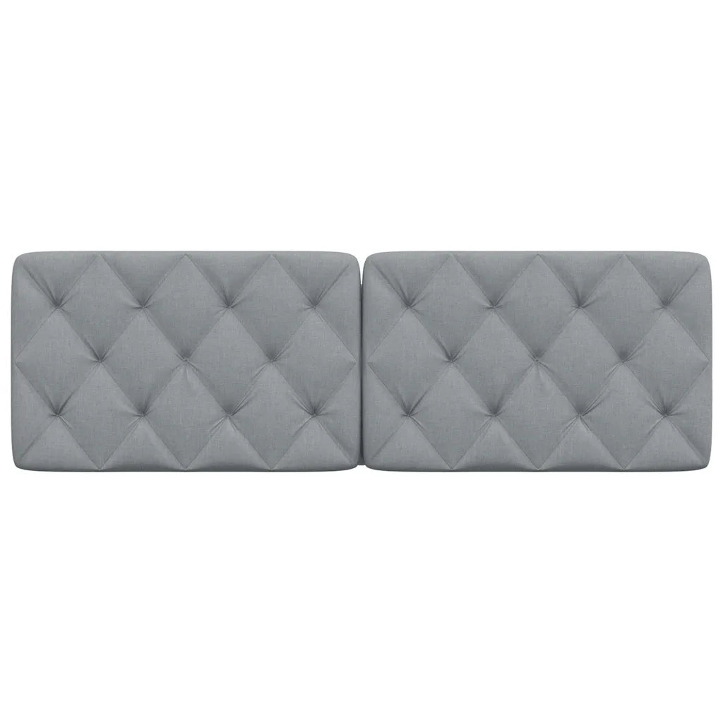 Cuscino Testiera Grigio Chiaro 160 cm in Tessuto 4019226
