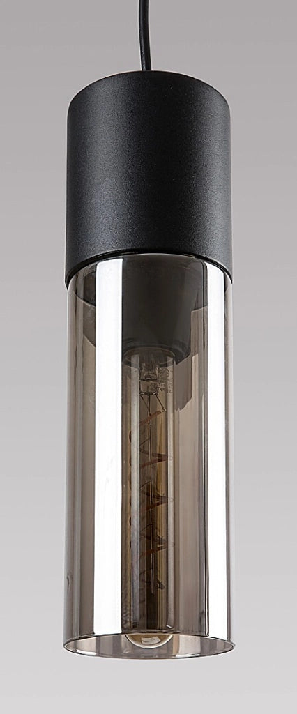 Lampada a sospensione Rabalux Ronno nera E27 Ø9cm