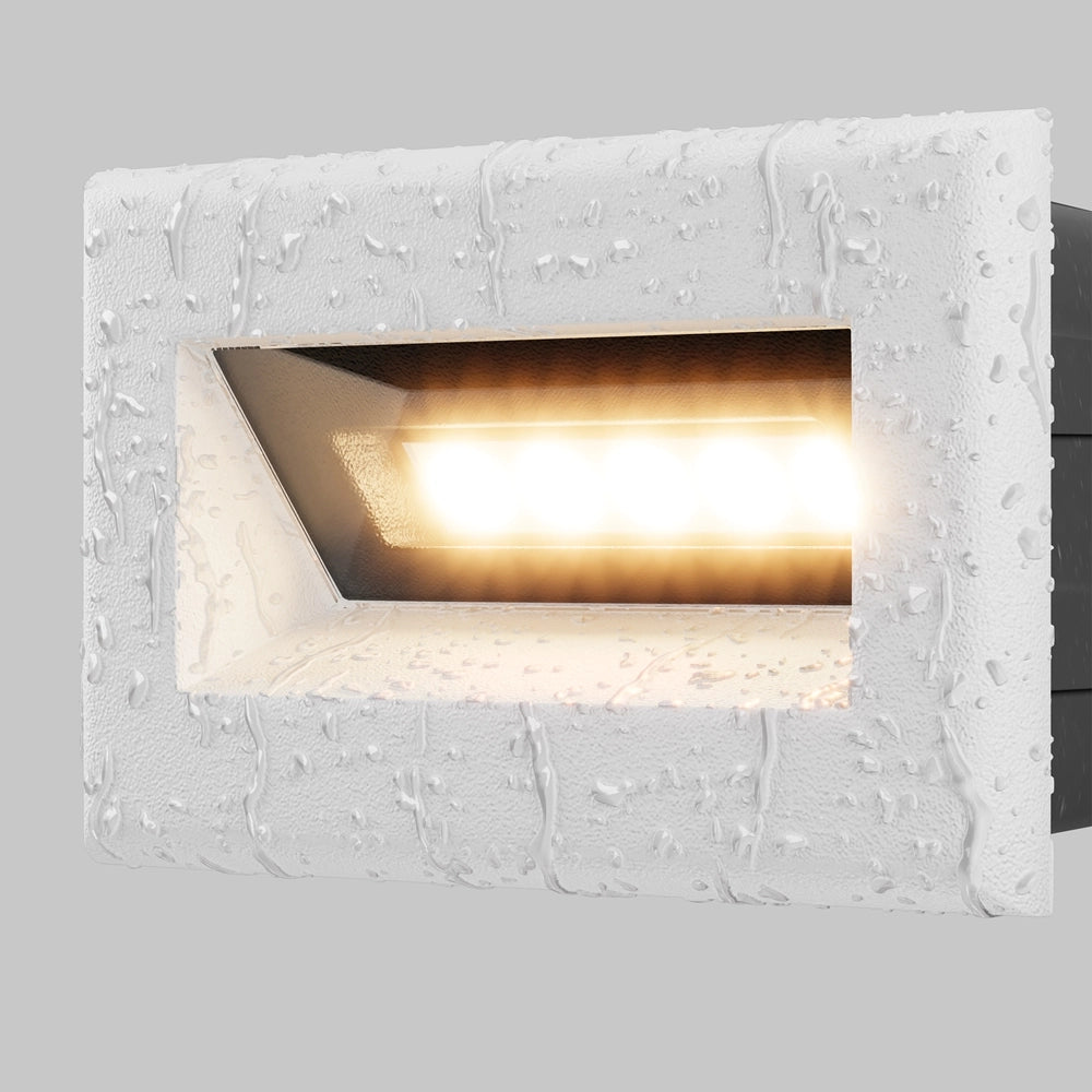 Maytoni Bosca segnapasso da incasso bianco LED 3W 3000K IP65