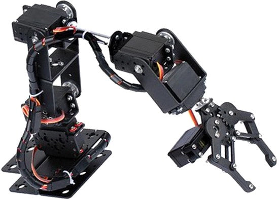 Kit di attacco per braccio robotico 6DOF - Kit di presa con morsetto e griffe - Manipolatore a 6 gradi di libertà - Componenti robot industriali - Attrezzatura - 6 servomotori