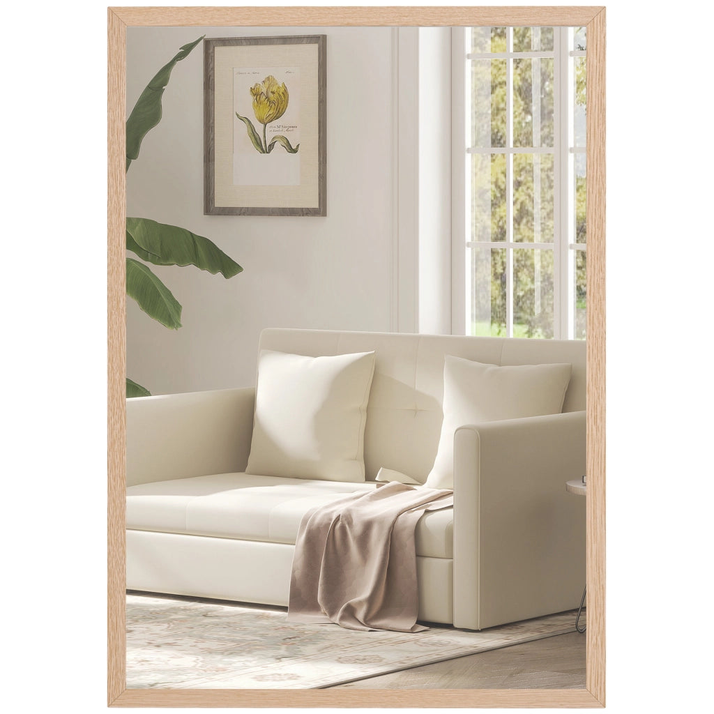 Specchio da parete 50x70 cm ¨C Xylo ¨C Cornice effetto legno